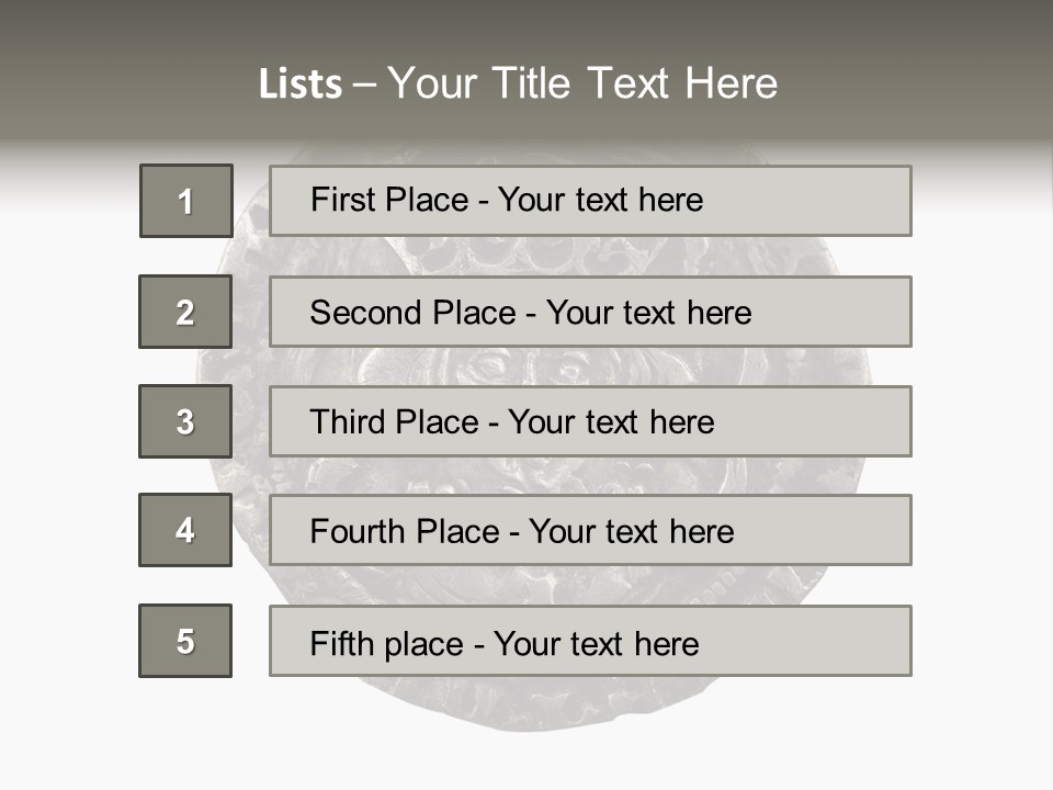 Inscription Silver Quatrefoil PowerPoint Template