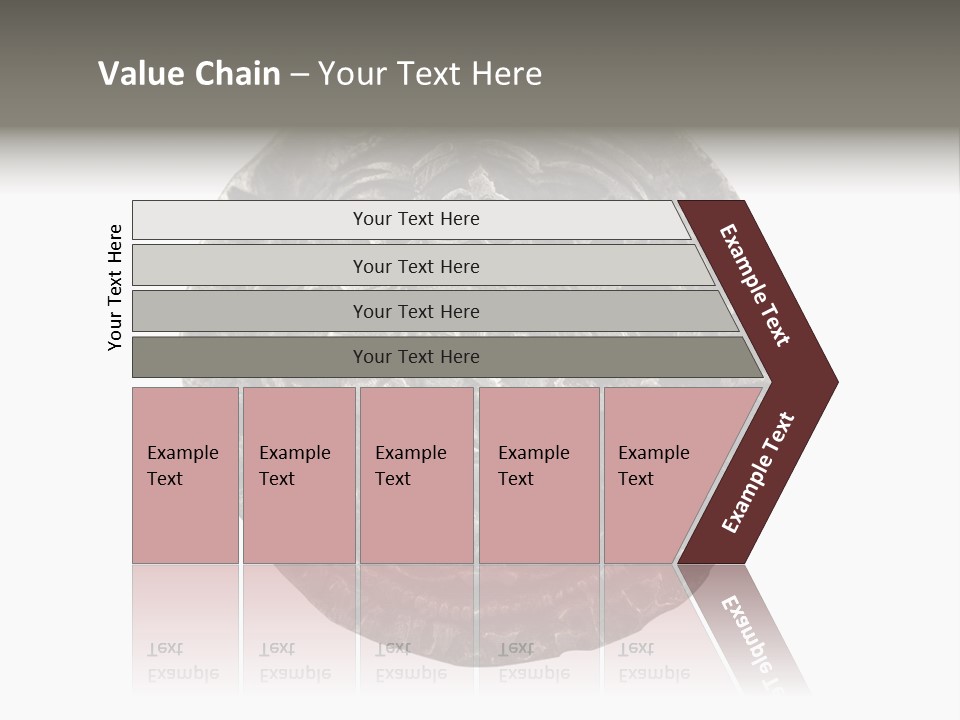 Inscription Silver Quatrefoil PowerPoint Template