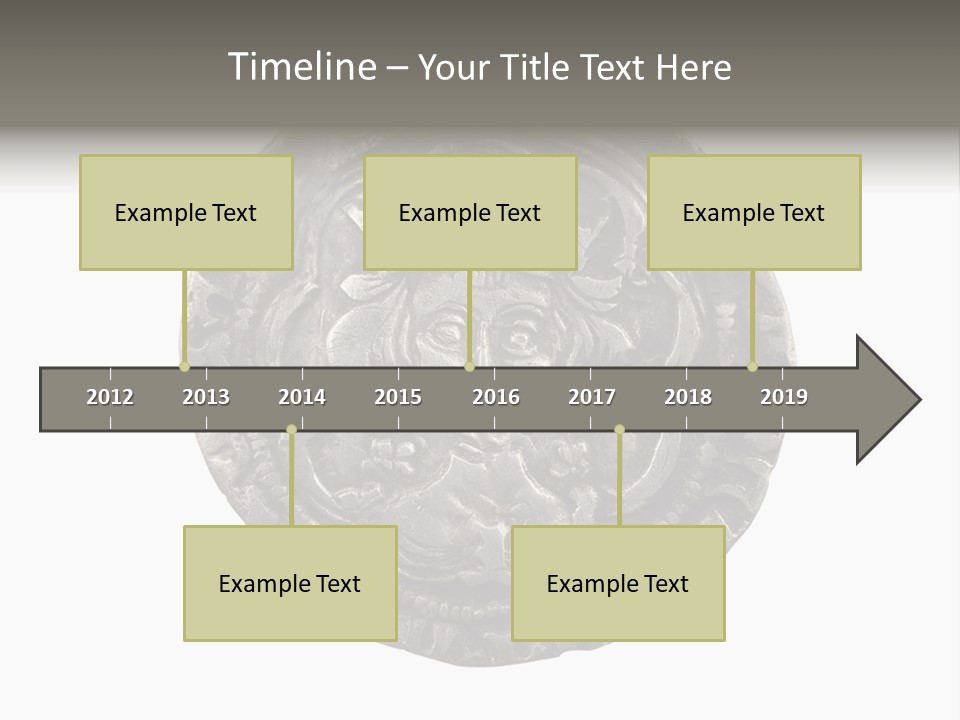 Inscription Silver Quatrefoil PowerPoint Template