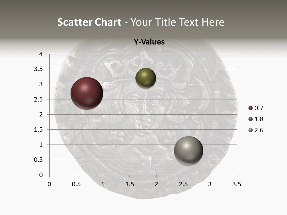 Inscription Silver Quatrefoil PowerPoint Template