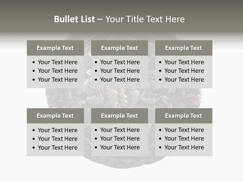 Inscription Silver Quatrefoil PowerPoint Template