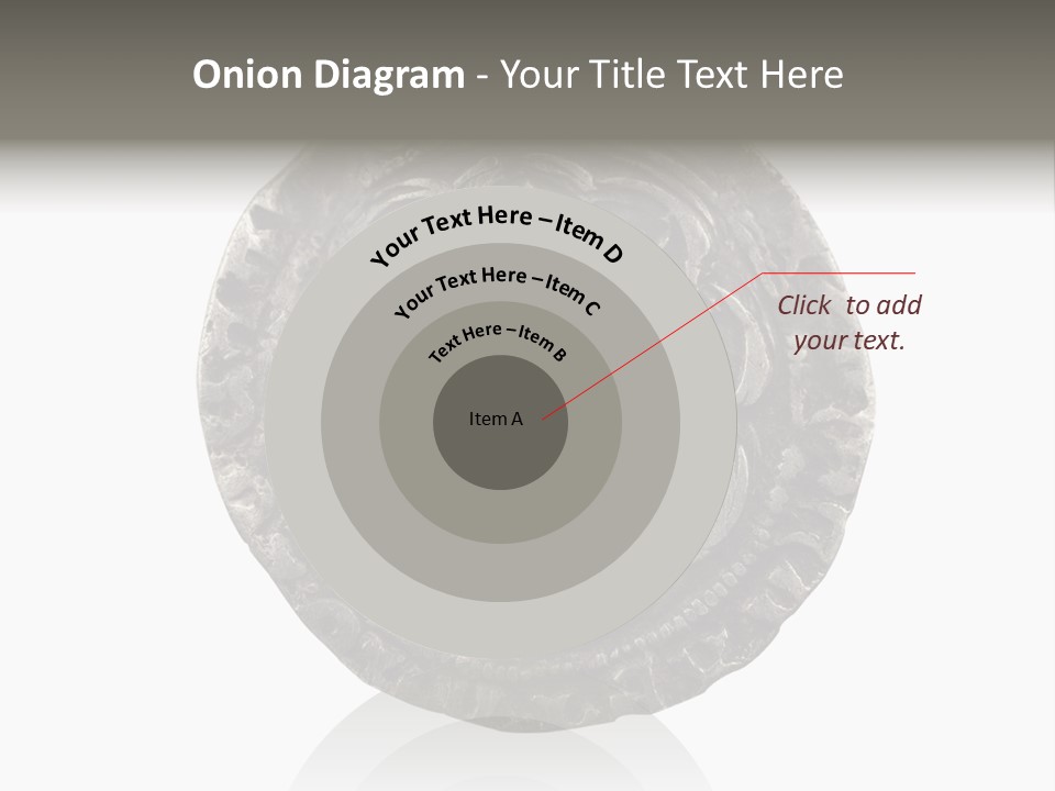 Inscription Silver Quatrefoil PowerPoint Template