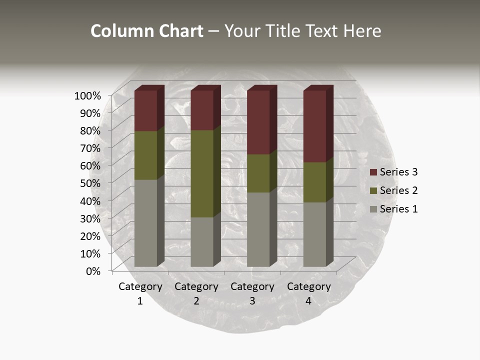 Inscription Silver Quatrefoil PowerPoint Template