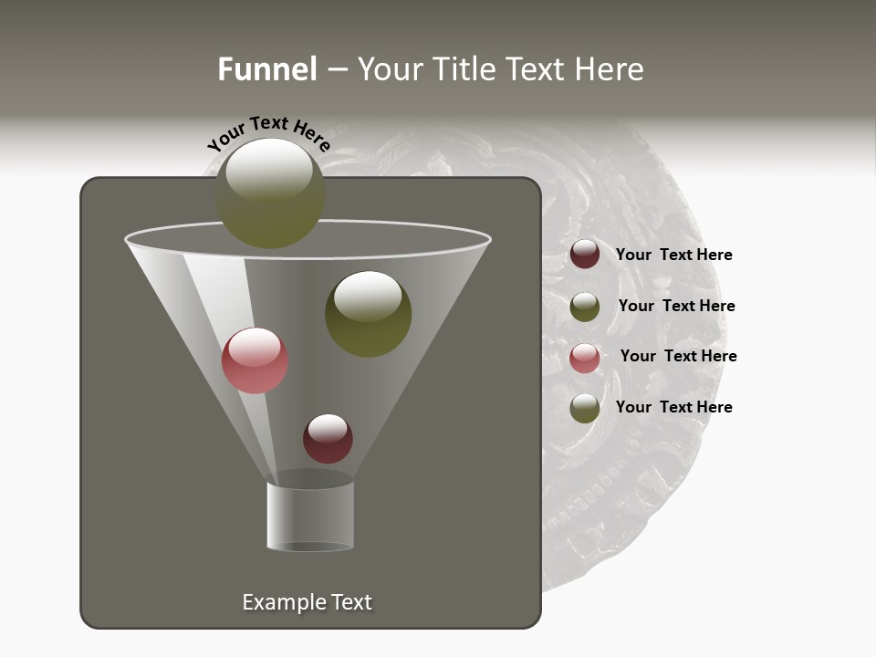 Inscription Silver Quatrefoil PowerPoint Template