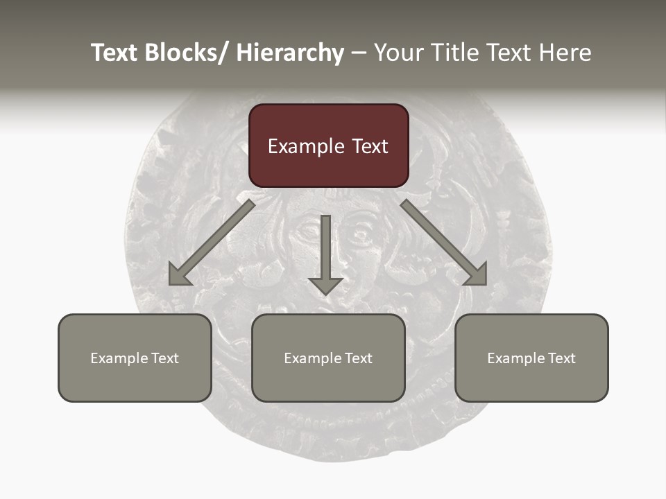 Inscription Silver Quatrefoil PowerPoint Template