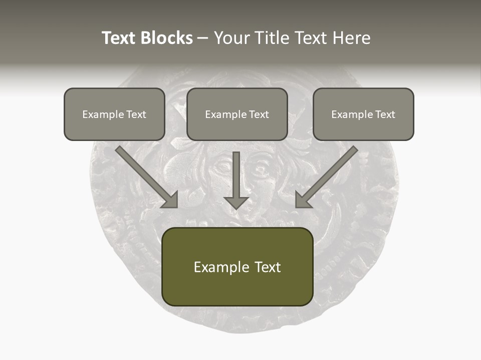 Inscription Silver Quatrefoil PowerPoint Template