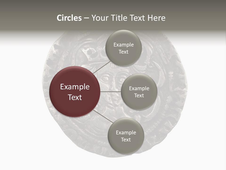 Inscription Silver Quatrefoil PowerPoint Template