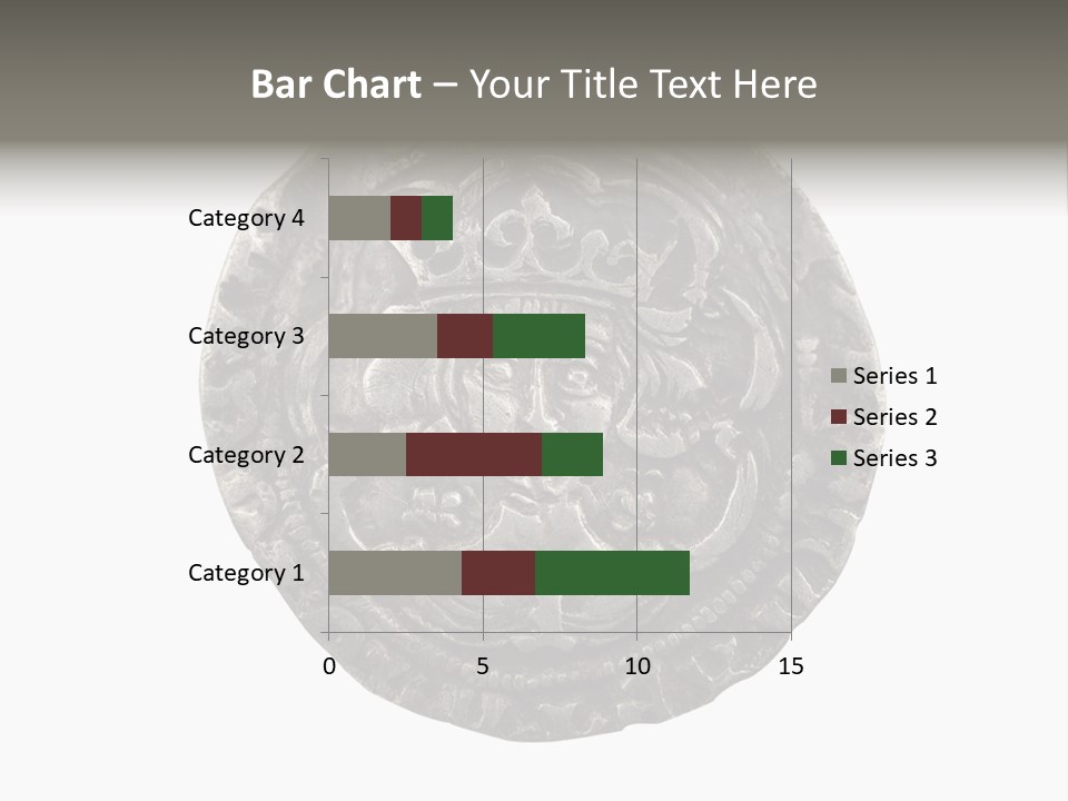 Inscription Silver Quatrefoil PowerPoint Template