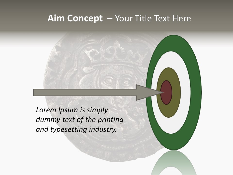 Inscription Silver Quatrefoil PowerPoint Template