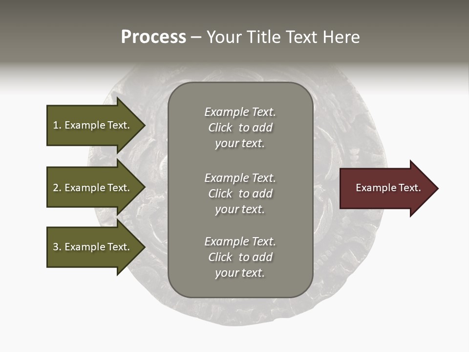 Inscription Silver Quatrefoil PowerPoint Template