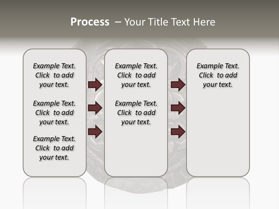 Inscription Silver Quatrefoil PowerPoint Template