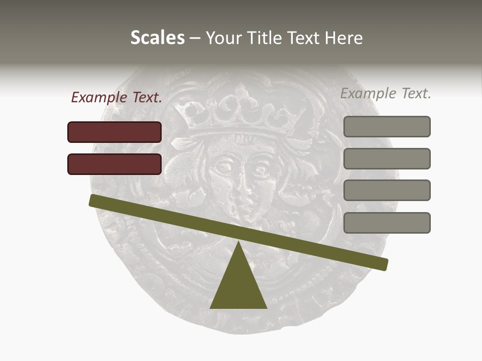 Inscription Silver Quatrefoil PowerPoint Template