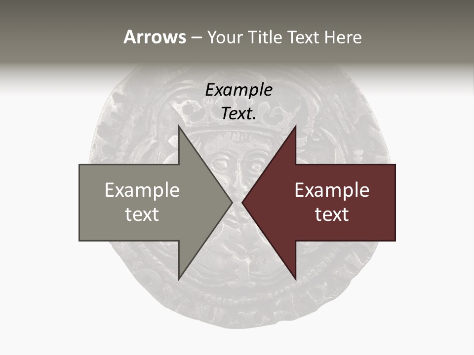 Inscription Silver Quatrefoil PowerPoint Template