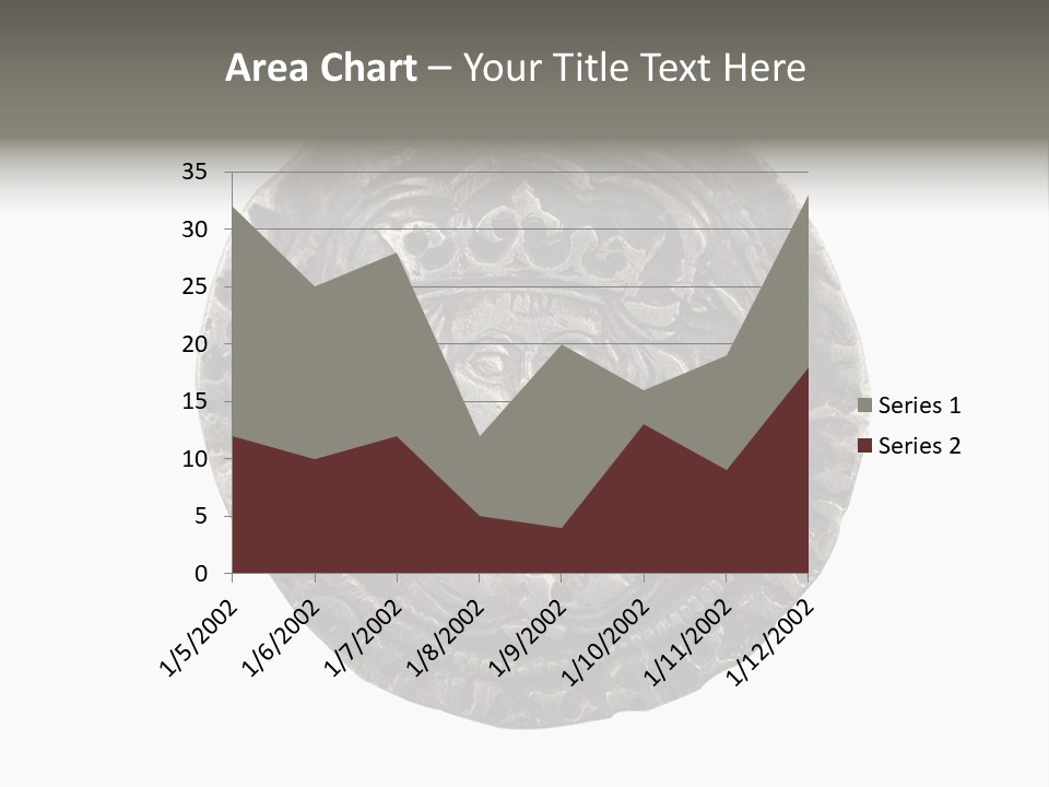 Inscription Silver Quatrefoil PowerPoint Template