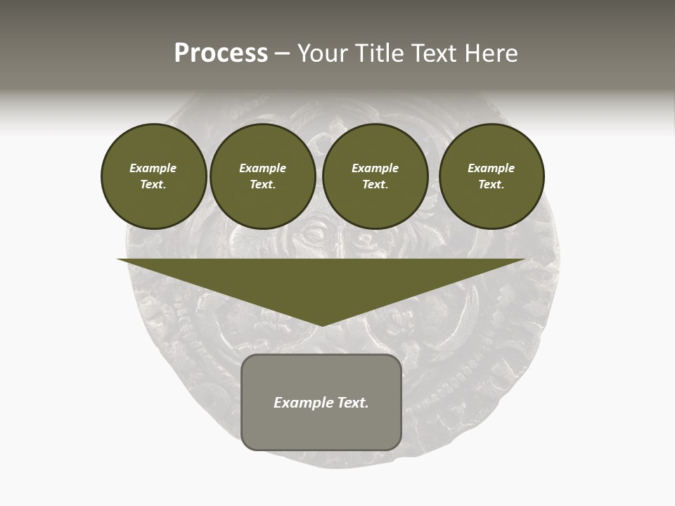 Inscription Silver Quatrefoil PowerPoint Template