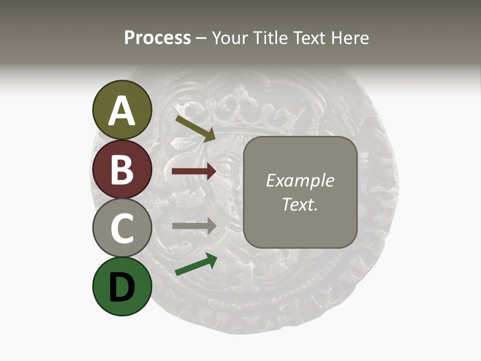 Inscription Silver Quatrefoil PowerPoint Template