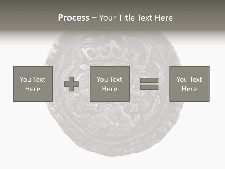 Inscription Silver Quatrefoil PowerPoint Template