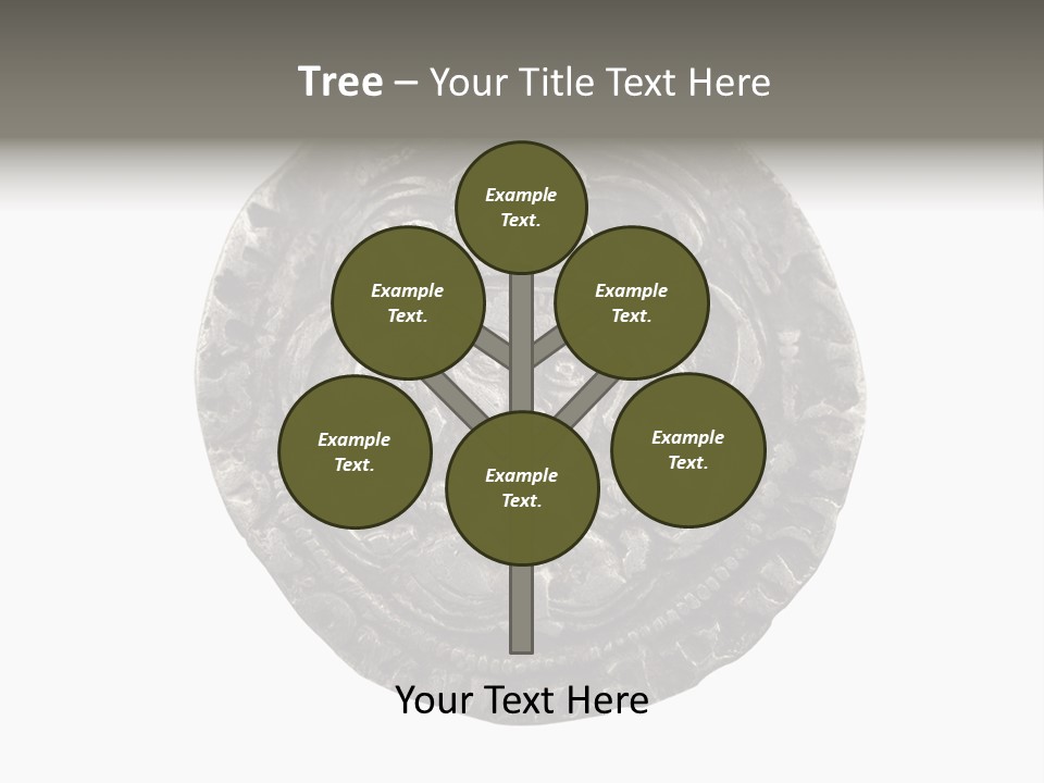 Inscription Silver Quatrefoil PowerPoint Template