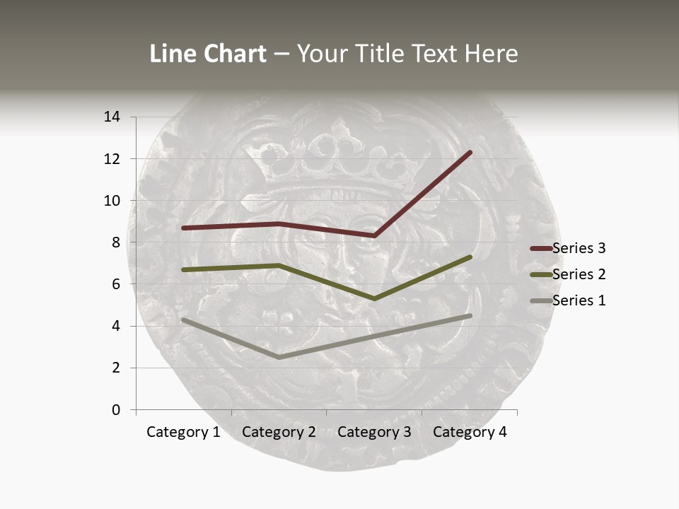 Inscription Silver Quatrefoil PowerPoint Template