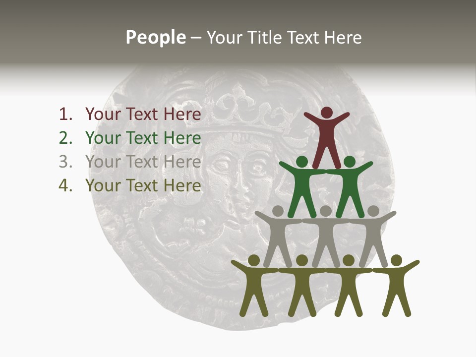 Inscription Silver Quatrefoil PowerPoint Template