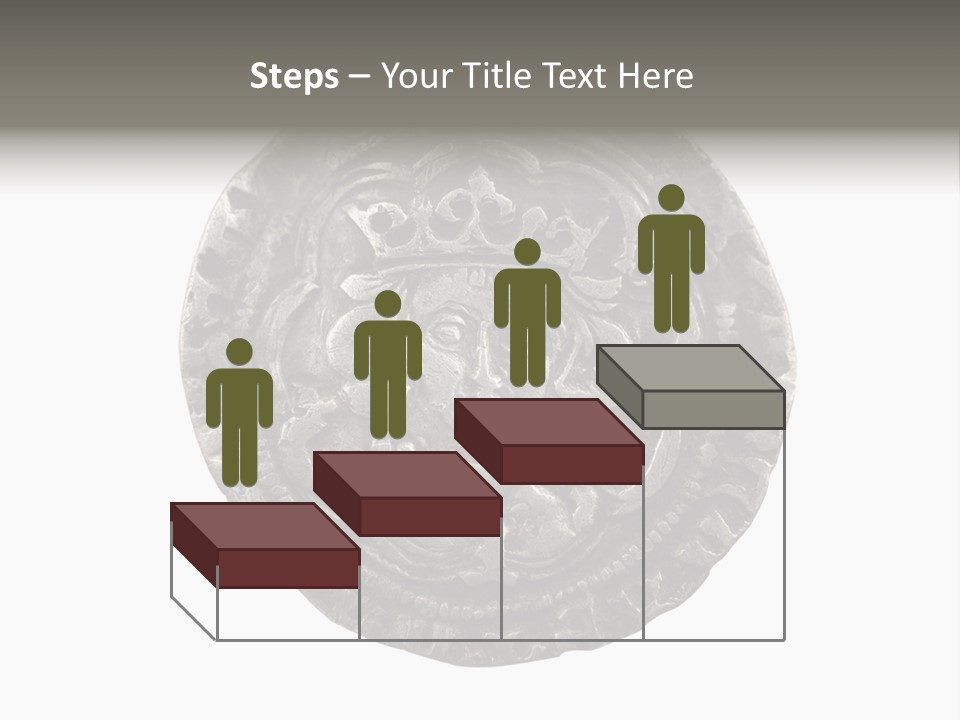 Inscription Silver Quatrefoil PowerPoint Template