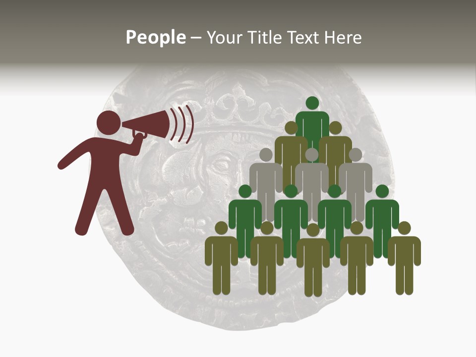 Inscription Silver Quatrefoil PowerPoint Template