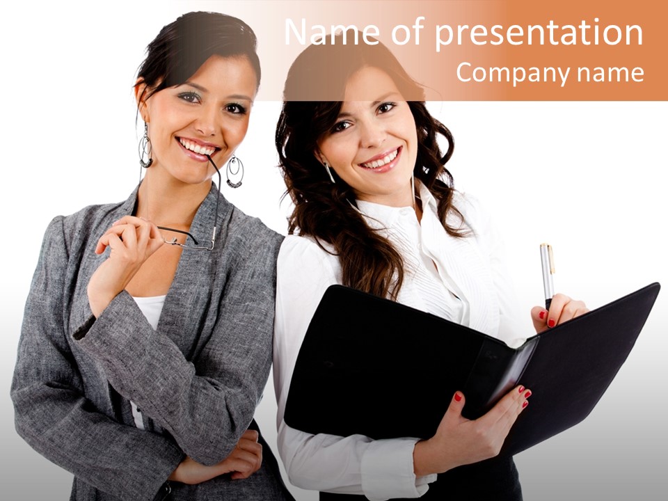 Young Twenties Women PowerPoint Template