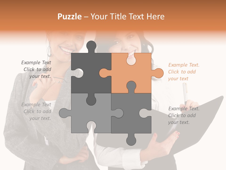 Young Twenties Women PowerPoint Template