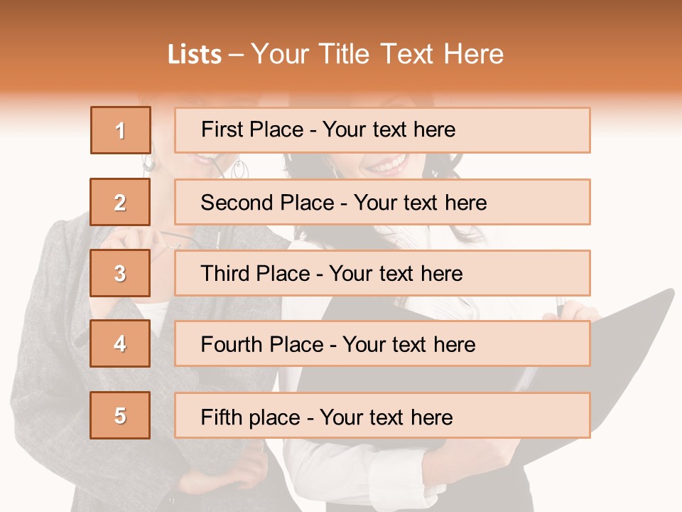 Young Twenties Women PowerPoint Template