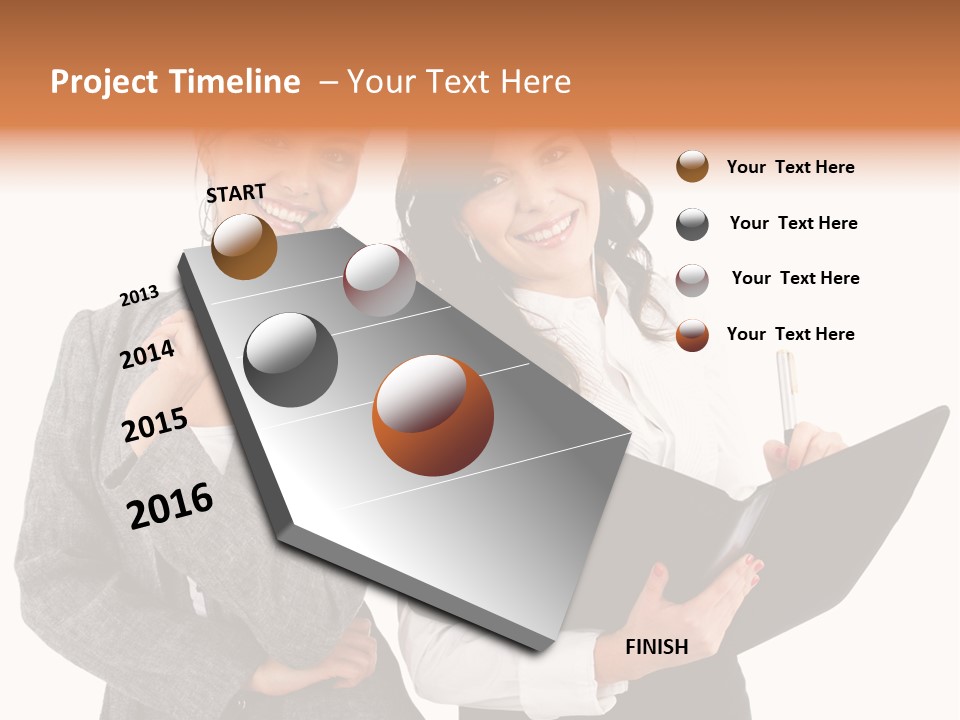 Young Twenties Women PowerPoint Template