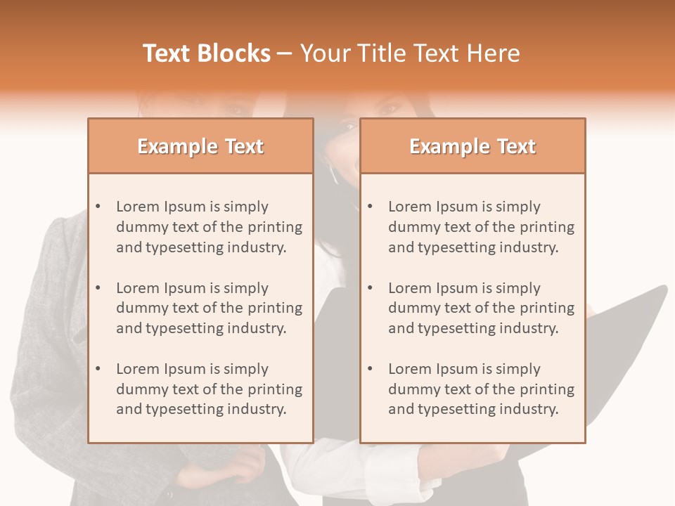 Young Twenties Women PowerPoint Template