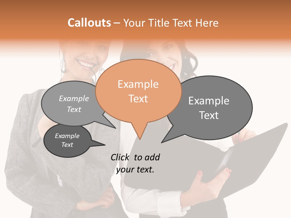 Young Twenties Women PowerPoint Template