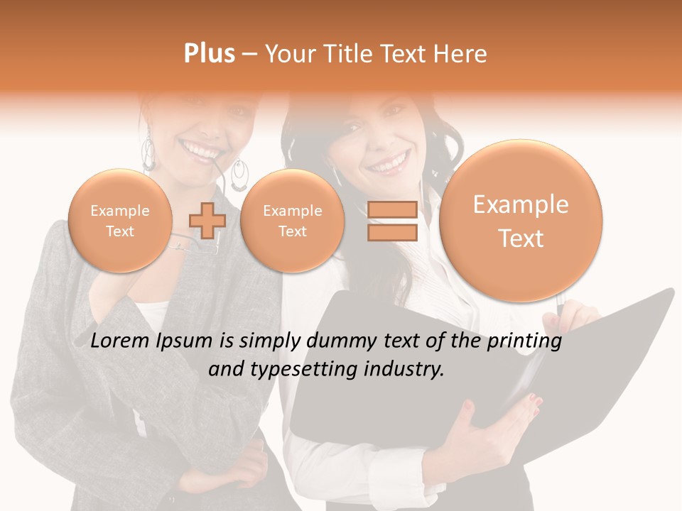 Young Twenties Women PowerPoint Template