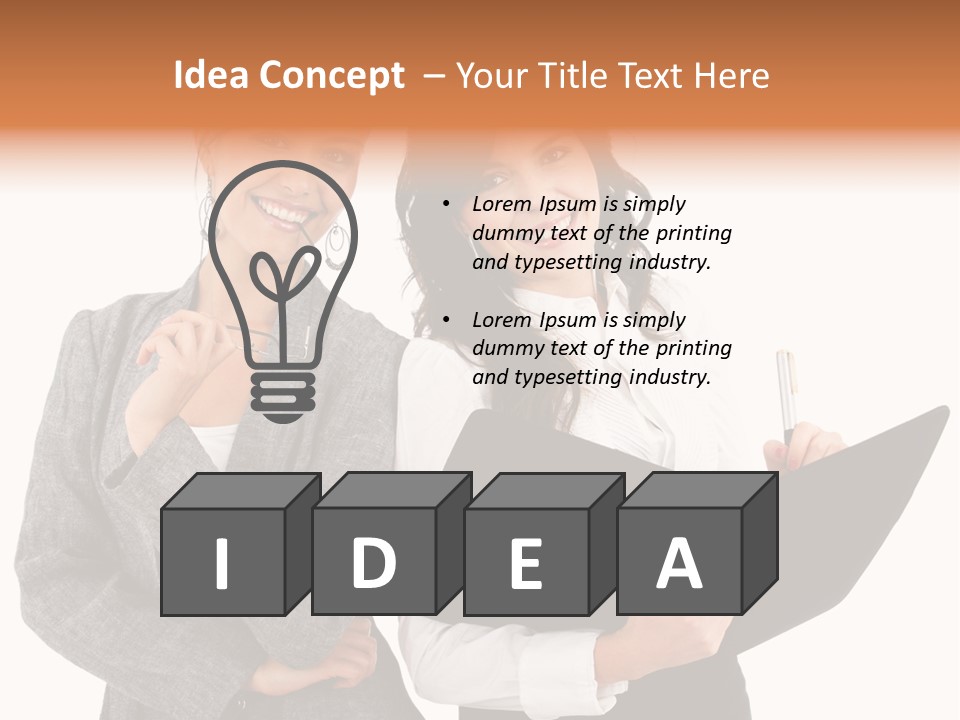 Young Twenties Women PowerPoint Template