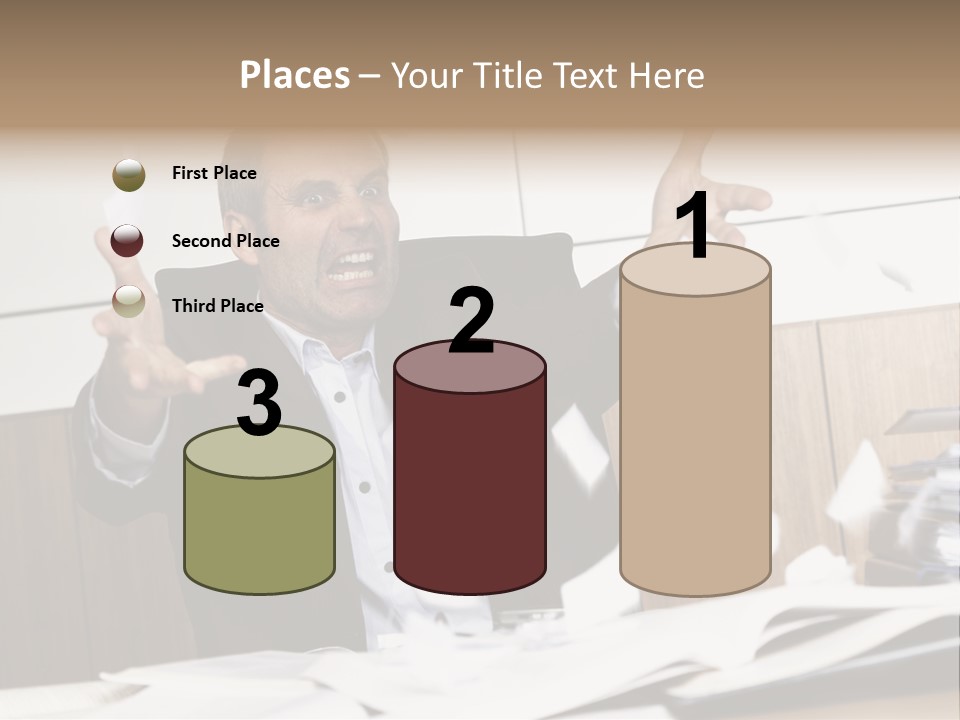 Miserable Man Tension PowerPoint Template