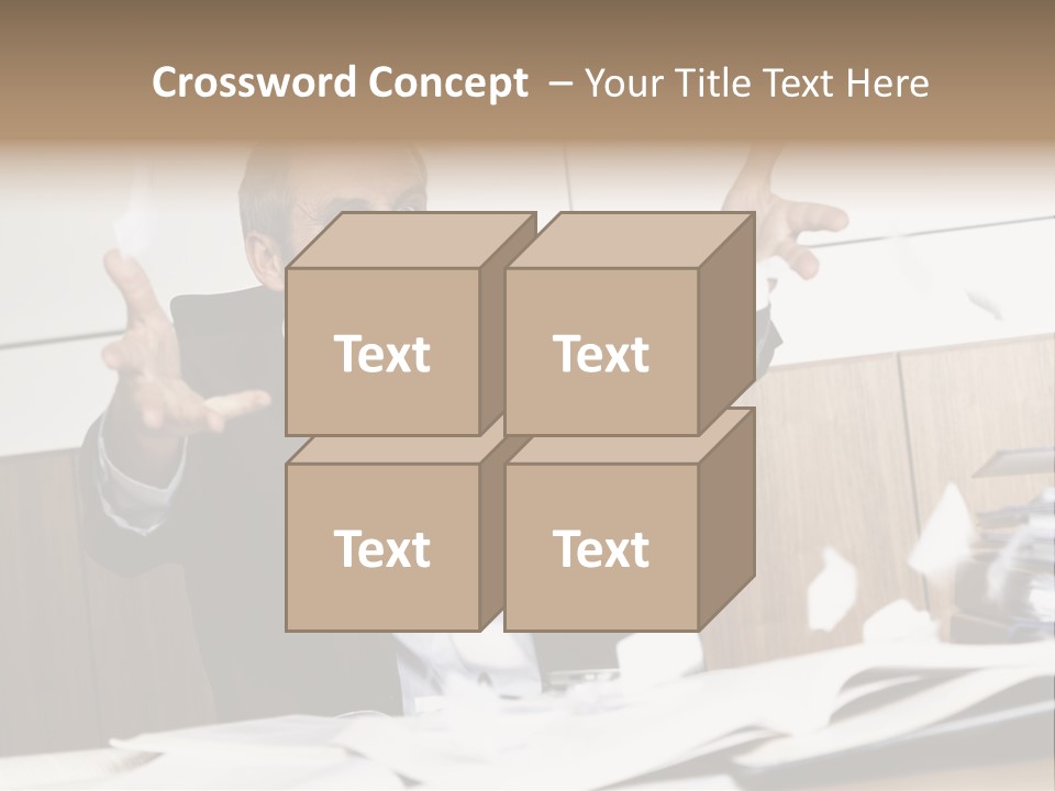 Miserable Man Tension PowerPoint Template