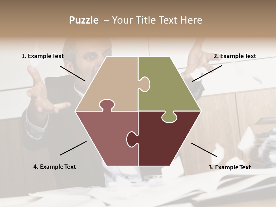 Miserable Man Tension PowerPoint Template
