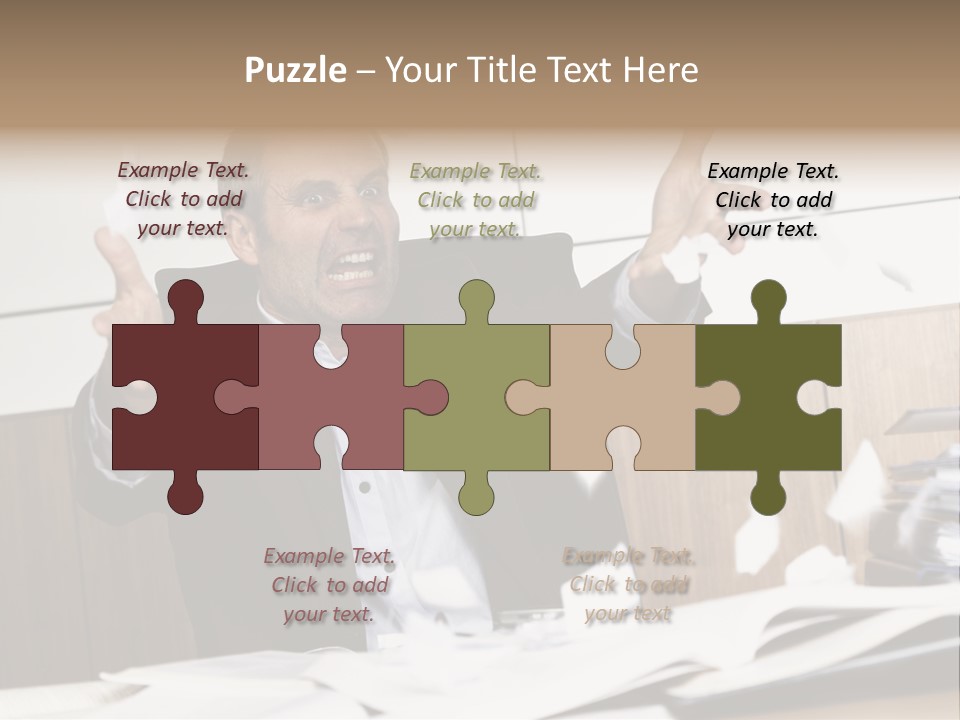 Miserable Man Tension PowerPoint Template
