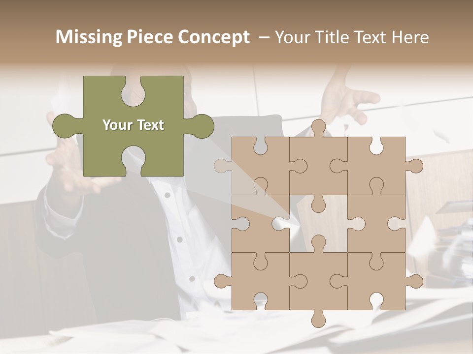 Miserable Man Tension PowerPoint Template