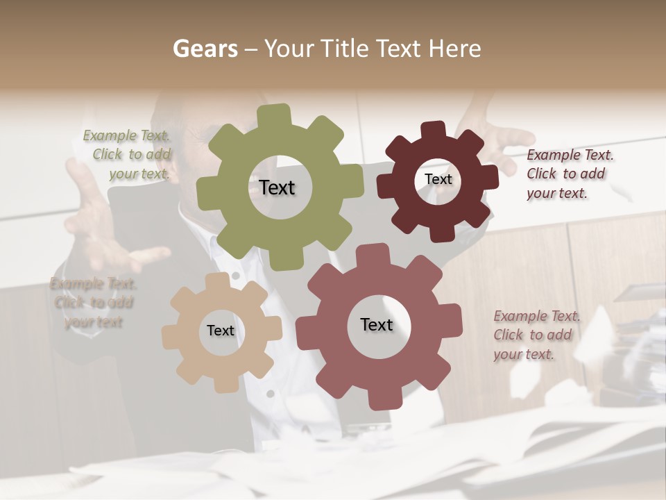 Miserable Man Tension PowerPoint Template