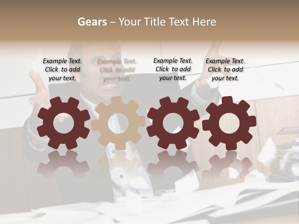 Miserable Man Tension PowerPoint Template