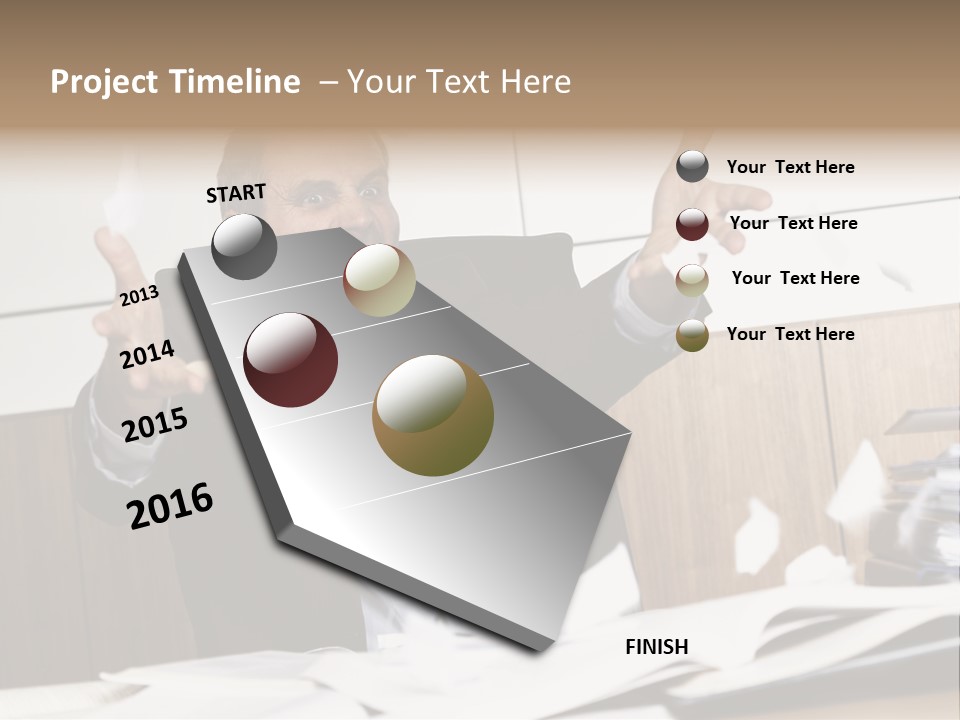 Miserable Man Tension PowerPoint Template