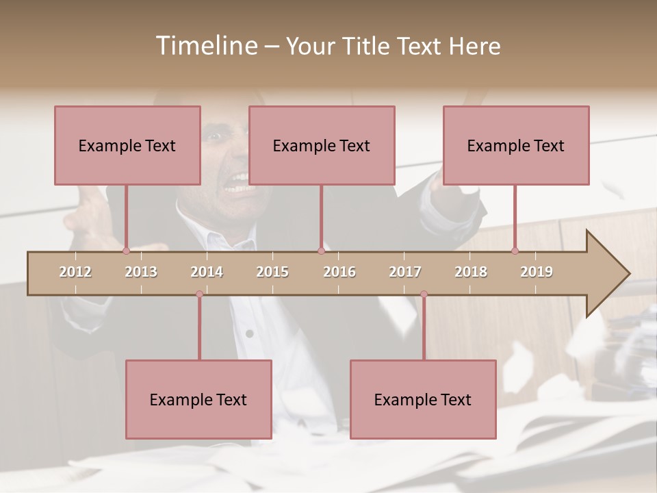 Miserable Man Tension PowerPoint Template