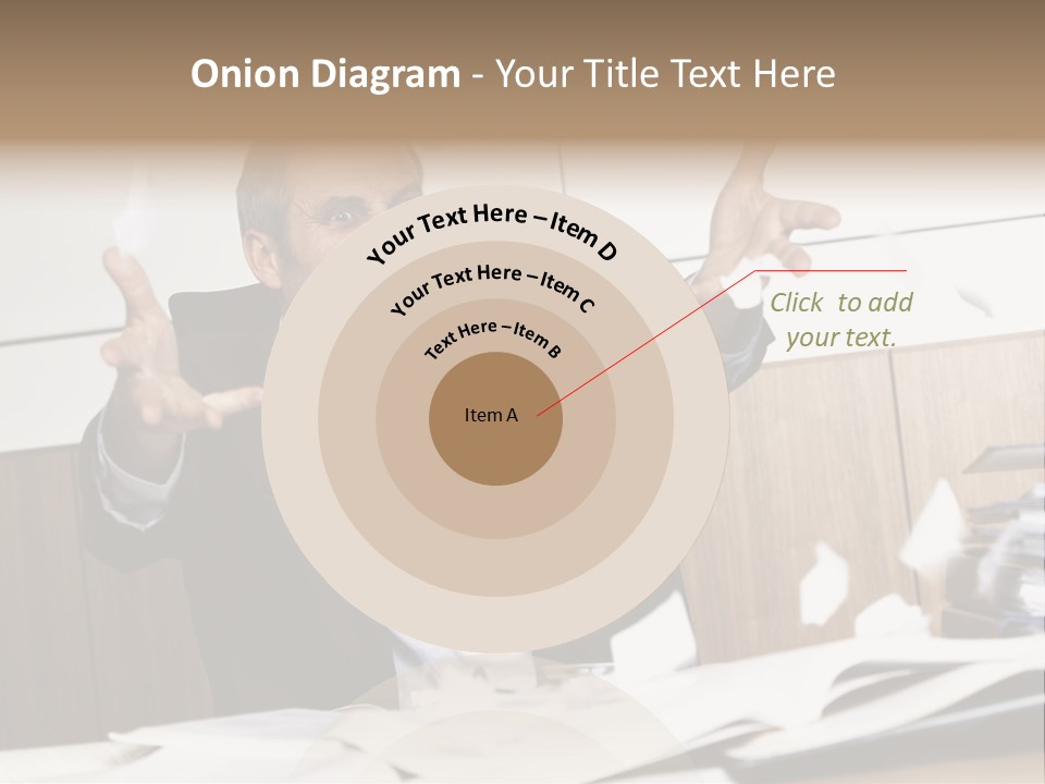 Miserable Man Tension PowerPoint Template