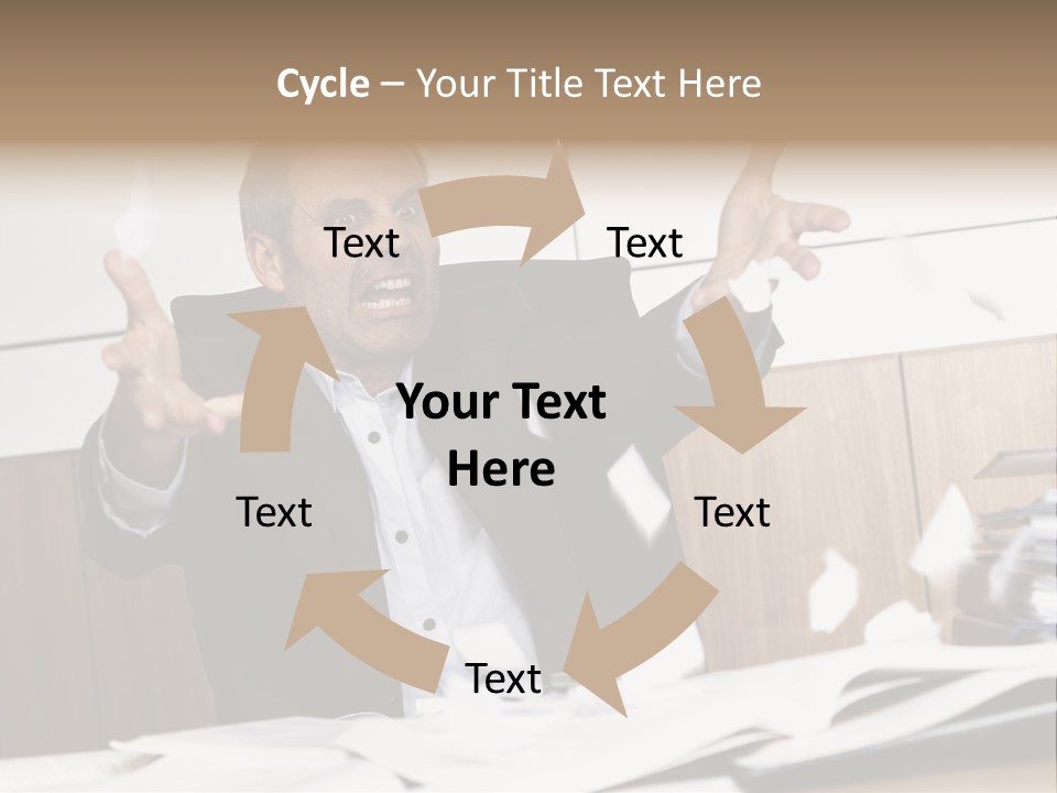 Miserable Man Tension PowerPoint Template