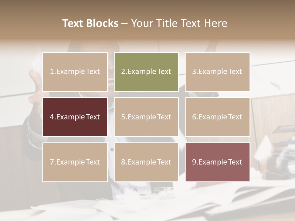 Miserable Man Tension PowerPoint Template