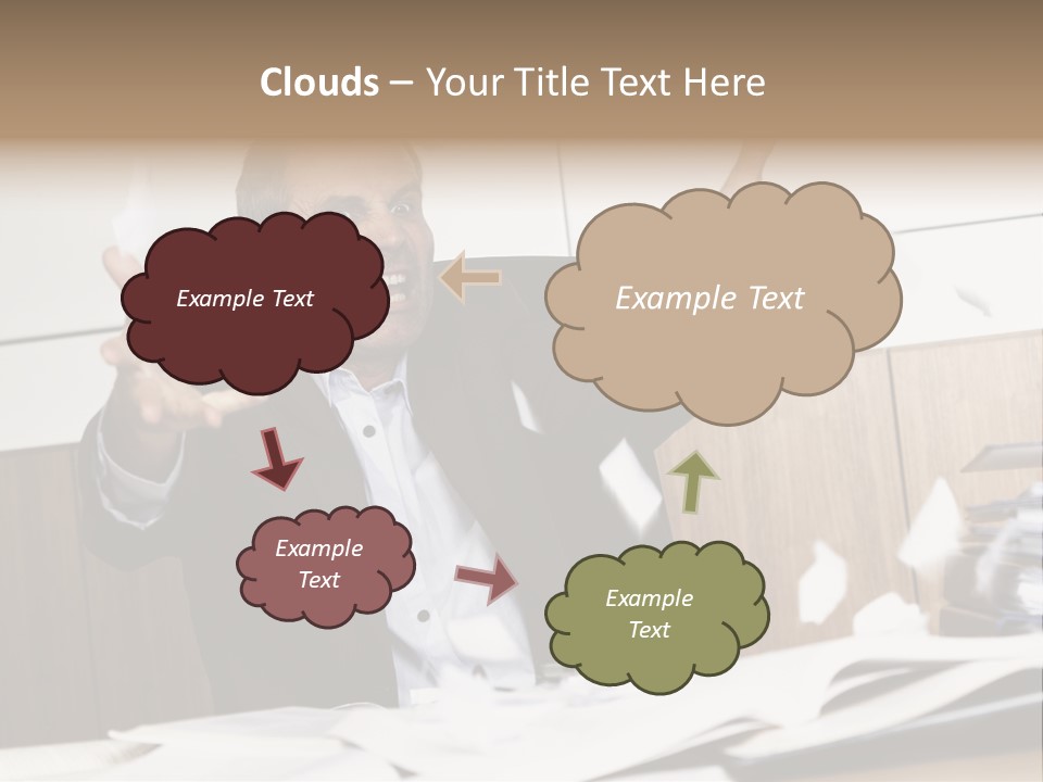 Miserable Man Tension PowerPoint Template
