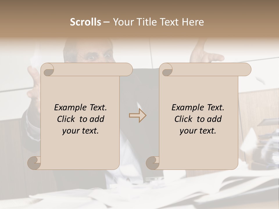 Miserable Man Tension PowerPoint Template