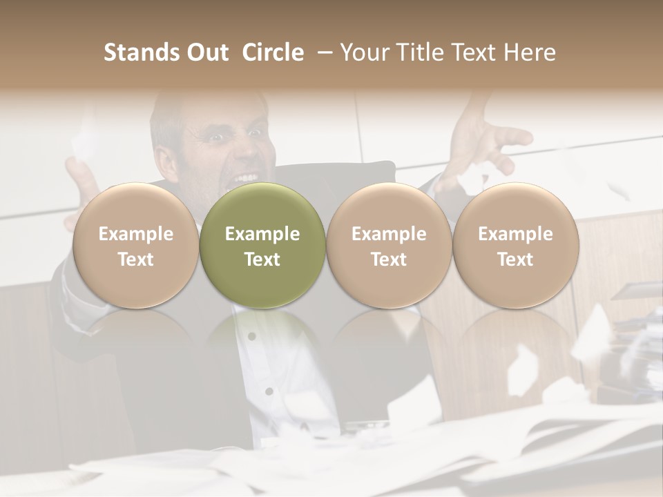 Miserable Man Tension PowerPoint Template