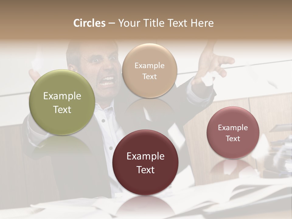 Miserable Man Tension PowerPoint Template